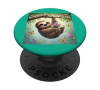 Mignon Paresseux dans Un Arbre drôle de Rage consumes Moi Texte Secret PopSockets PopGrip Adhésif
