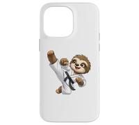 Mignon Paresseux Karaté Kid Arts Martiaux Coque pour iPhone 14 Pro Max