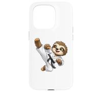 Mignon Paresseux Karaté Kid Arts Martiaux Coque pour iPhone 15 Pro