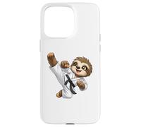 Mignon Paresseux Karaté Kid Arts Martiaux Coque pour iPhone 15 Pro Max