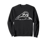 Mignon Paresseux Ligne Art Nature Faune Animal Design Sweatshirt