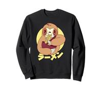 Mignon Paresseux Mangeant des Ramen Japonais Kawaii Art Sweatshirt