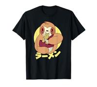 Mignon Paresseux Mangeant des Ramen Japonais Kawaii Art T-Shirt