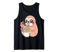 Mignon Paresseux Mangeant des Ramen Kawaii Anime Débardeur