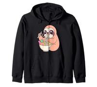 Mignon Paresseux Mangeant des Ramen Kawaii Anime Sweat à Capuche