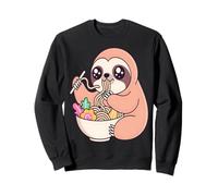 Mignon Paresseux Mangeant des Ramen Kawaii Anime Sweatshirt