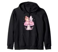 Mignon Pastel Aquarelle fée Champignon endormi Fantaisie Sweat à Capuche