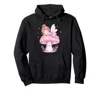 Mignon Pastel Aquarelle fée Champignon endormi Fantaisie Sweat à Capuche