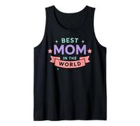 Mignon pastel Best Mom in the World Débardeur
