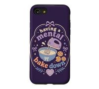 Mignon pâtisserie Humour Mental Bake Down from Scratch Humour Coque pour iPhone SE (2020) / 7/8