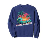 Mignon Père Noël Barbara Vacances Surfer Trip Assorti Mamans BFF Sweatshirt