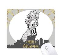 mignon perroquet bird animal portrait sketch la nuit de noël, tapis de souris en caoutchouc