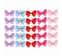 Mignon Pet Chien Arc Toilettage Arcs Loverly Bowknot avec Bandes de Caoutchouc Pet Chapeaux pour Chiens Chats Petits Animaux 25 Pcs/lot