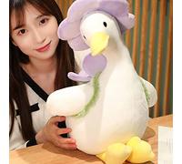 Mignon Petit Canard en Peluche, Poupée en Peluche Douce, Cadeau d'anniversaire Parfait pour Les Filles, 35 Cm, Idéal pour Les Fêtes d'enfants (Purple)