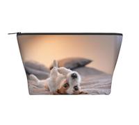 Mignon Petit Chien Jack Russell Terrier, Trousse de Toilette Trousse de Maquillage Sac à cosmétiques Trousse de Toilette de Voyage Portable