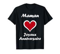 Mignon Petit Enfant amour Joyeux anniversaire maman T-Shirt
