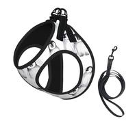 Mignon Petit Pingouin en Hiver,Harnais pour Animaux de Compagnie, Harnais réfléchissant réglable pour Chien,S