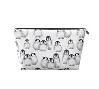 Mignon Petit Pingouin en Hiver, Trousse de Toilette Trousse de Maquillage Sac à cosmétiques Trousse de Toilette de Voyage Portable
