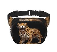 Mignon petit tigre imprimé sac banane multifonctionnel sac messager mode unisexe sac de voyage sac de rangement sport