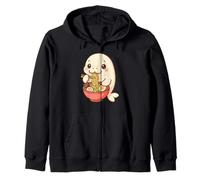 Mignon Phoque Mangeant Ramen Kawaii Art Amateur de Nourriture Sweat à Capuche