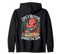 Mignon Pieuvre pour Amoureux du Jardin Kraken Sea Gardening Art Sweat à Capuche