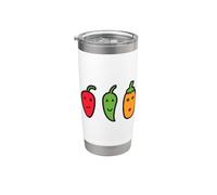 Mignon Piments drôle Humour petit simple piment Gobelet isotherme en acier inoxydable double paroi