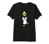 Mignon Pingouin de Dessin animé équilibrant l'avocat Happy Dance T-Shirt Haut de Gamme