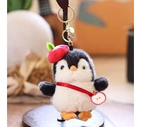Mignon pingouin en peluche trousseau pour sac à dos, 5 "pouces pingouin sac charmes, pendaison animaux jouets en peluche pour porte-clés sac pendentif anniversaire Valentine cadeau Party Favor