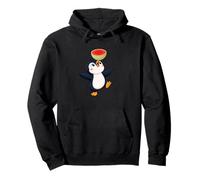 Mignon Pingouin équilibrant la pastèque été Sweat à Capuche