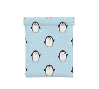 Mignon Pingouin et Neige imprimés, Sac de Rangement pour Femmes, Portefeuille supérieur à Presser, Petit Porte-Monnaie, Pochette de Changement