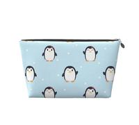 Mignon Pingouin et Neige imprimés, Trousse de Toilette Trousse de Maquillage Sac à cosmétiques Trousse de Toilette de Voyage Portable