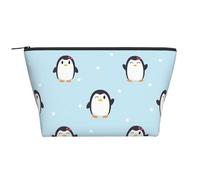 Mignon Pingouin et Neige imprimés, Trousse de Toilette Trousse de Maquillage Sac à cosmétiques Trousse de Toilette de Voyage Portable