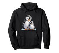 Mignon Pingouin Maman et bébé Animal de l'Antarctique Sweat à Capuche
