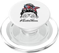 Mignon Poisson Betta Betta Maman Cheveux Chignon en désordre PopSockets PopGrip pour MagSafe