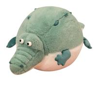Mignon poisson-globe en peluche, crocodile, câlin potelé, oreiller rond, dessin animé