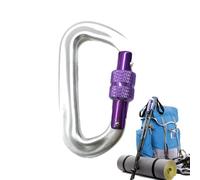 Mignon - Porte-clés à Ressort, Keychan de sécurité, équipement d'extérieur Robuste | Mousquetons en Forme d'anneau en D en Aluminium | pour Pique-Nique, Camping, randonnée