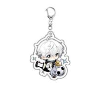 Mignon Porte Clés Blue Locks Yoichi Bachira Hyoma Nagi Figurine Cosplay Accessoires Blue Locks Acrylique Keychain Blue Locks Decor (1)