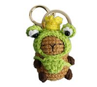 Mignon Porte-clés Capibara - Porte-clés Sac à dos Capibara, Pendentif Capibara Dessin Animé | Porte-clés Capibara Vêtements, Poupée En Fil De Dessin Animé Crochet, F., Fare riferimento alla
