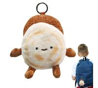Mignon porte-clés en peluche - Porte-clés mignon de jouet, figurines de poupées drôles portables | Pendentif multifonctionnel en peluche hamburger chinois, ornement de pendentifs de sac pour Ni