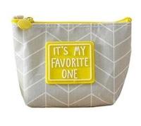 Mignon Porte monnaie en tissu coloré qualité garantie , série It's my Favorite One Gris G