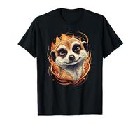 Mignon Portrait de Suricate Sauvage Animal de la Savane T-Shirt