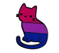 Mignon pour émail Épinglettes Little Kittybrooch Bisexuel Gay Badge Bijoux Cadeau T Couleurs pour, M, Polyester, Pas de gemme