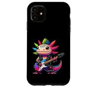 Mignon Punk Axolotl, Rock'n Roll Goth Kawaii Guitare Band Drôle Coque pour iPhone 11