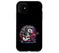 Mignon Punk Hérisson, Rock'n Roll Goth, Guitare Enfants Rock Star Coque pour iPhone 11