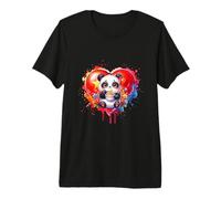 Mignon Ramen Panda Chine Love Noodle Bowl Chine T-Shirt Haut de Gamme