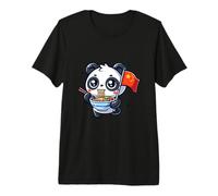 Mignon Ramen Panda Chine Love Noodle Bowl Chine T-Shirt Haut de Gamme