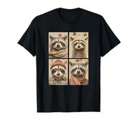 Mignon Raton Laveur, Feuilles d'automne, Animaux de la forêt, esthétique T-Shirt