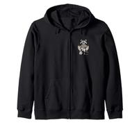 Mignon raton laveur joueur de football humour football raton laveur amusant Sweat à Capuche
