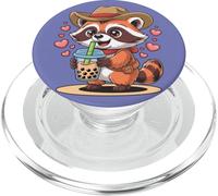 Mignon ratonon cowboy boba thé kawaii animal graphique PopSockets PopGrip pour MagSafe