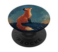 Mignon Renard Forêt Animaux Étoiles PopSockets PopGrip Interchangeable